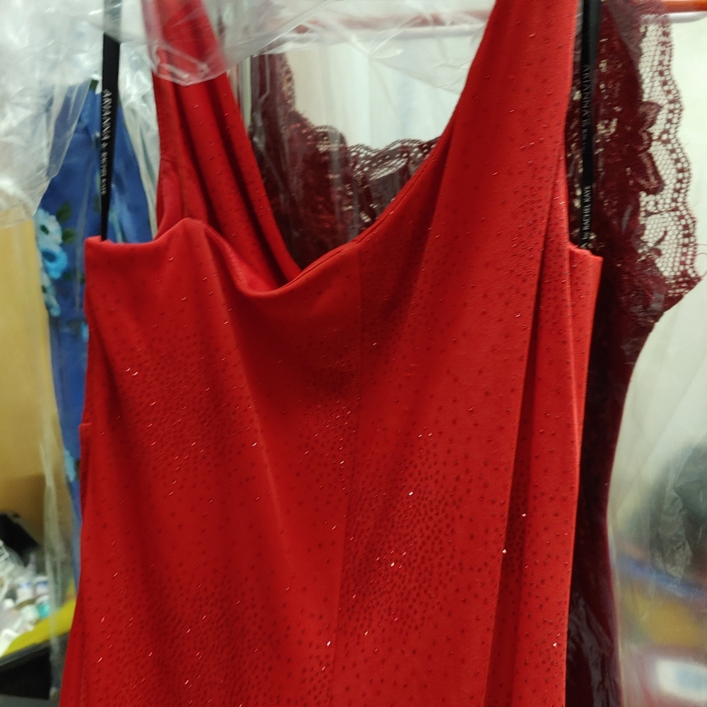 Sparkly red dress